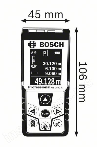 Измеритель длины лазерный Bosch GLM 50 C - фото 2